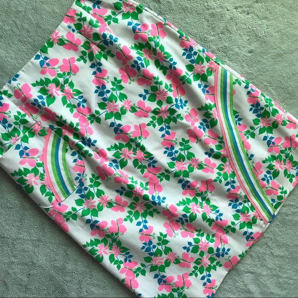 Lilly Pulitzer Dresses & Skirts - VTG 60s 70s Lilly Pulitzer Rainbow Butterfly Skirt